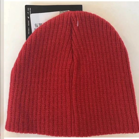 NWT Nike Red Infant Toque Ribbed Bonnet Winter Head Gear Unisex - Picture 4 of 5